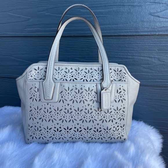 COACH TAYLOR EYELET LEATHER BETTE MINI TOTE CROSSBODY (COACH F28081) - Picture 1 of 5